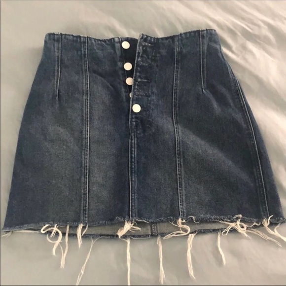 Girlfrnd frayed mini skirt - Picture 1 of 4